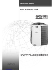 Acson IM-VCUA-0304-ACSON Installation Manual