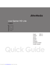 Avermedia LIVE GAMER HD LITE C985E Quick Manual