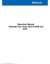 Defender Car vision 5015 Operation Manual