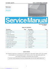 AOC LC32W033M Service Manual