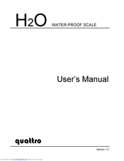 Quattro H2O-15 User Manual