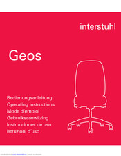 interstuhl geos 47G0 Operating	 Instruction