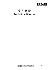 Epson S1F76640 Technical Manual