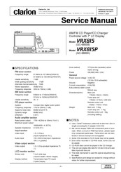 Clarion VRX815P Service Manual