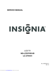 Insignia LC-37HV41 Service Manual