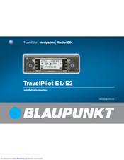 Blaupunkt TravelPilot E1 Installation Instructions Manual