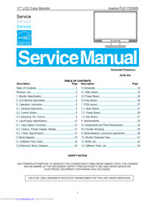Iiyama PLE1702WS Service Manual