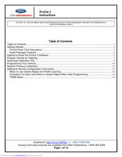Ford Performance ProCal 3 Instructions Manual