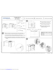 GAMADECOR Porta-Lavabo Assembly Instructions Manual