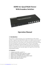 Eazy2Hd HDMI 4x1 Quad Operation Manual