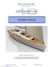 Dufour Yachts 40 Performance Owner's Manual