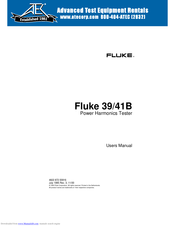 Fluke 39 User Manual