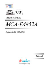 Interface MCA-E4852A User Manual