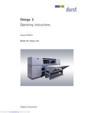 Durst Omega 2 Operating Instructions Manual