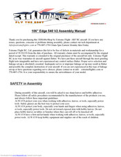 Extreme Flight ARF RC Assembly Manual
