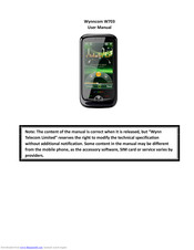 Wynncom W703 User Manual