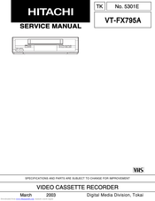 Hitachi VT-FX795A Service Manual