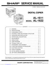 Sharp AL-1622 Service Manual