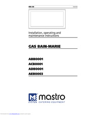mastro AEB0003 Installation, Operating And Maintenance Instructions