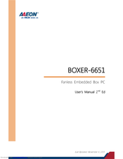Aaeon BOXER-6651 User Manual