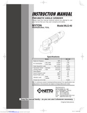 Nitto Kohki MLG-40 Instruction Manual
