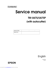Epson U675P - TM B/W Dot-matrix Printer Service Manual