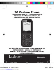 LEXIBOOK GSM20 series Instruction Manual