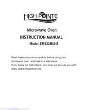 high pointe EM923MI2-S Instruction Manual