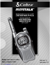 Cobra PR 945 DX Operating Instructions Manual