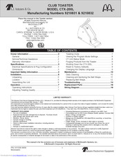 A.J.Antunes CTX-200L Equipment Manual