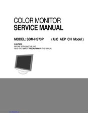 Sony SDM-HS73P Service Manual