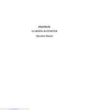 Polimaster PM1701M Operation Manual