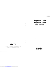 Martin Magnum 1200 User Manual