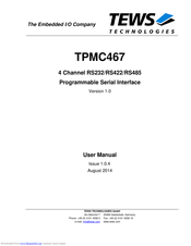 Tews Technologies TPMC467-11R User Manual