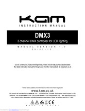 Kam dmx3 Instruction Manual