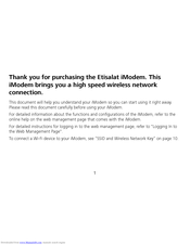 Etisalat iModem Manual