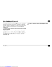 Microlife WatchBP Home A Instructions Manual