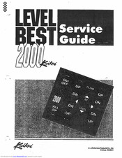 Kwikee level best 2000 Service Manual