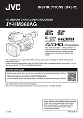 JVC JY-HM360AG Instructions Manual