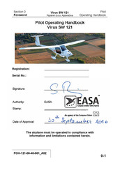 Pipistrel Virus SW 121 Pilot Operating Handbook