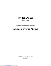 aone FBX2 SERIES Installation Manual