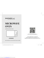 Daewoo KOR6M3R Operating Instructions Manual