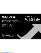 Interton STAGE 73 BTE User Manual