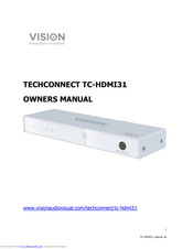 Vision TECHCONNECT TC-HDMI31 Owner's Manual