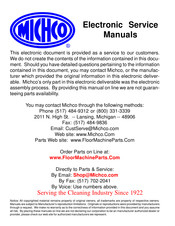 HAKO MC833480 Operation, Service & Parts Manual