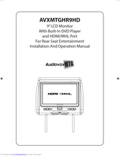 Voxx avxmtghr9hd Installation And Operation Manual