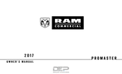 RAM Commercial PROMASTER 2017 Owner's Manual