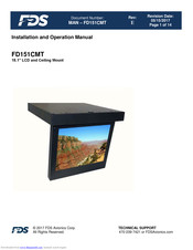 FDS FD151CMT Installation And Operation Manual