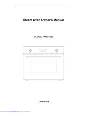 Apelson Appliances AMSG35SS Owner's Manual