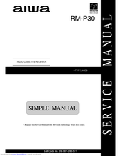 Aiwa RM-P30 Service Manual